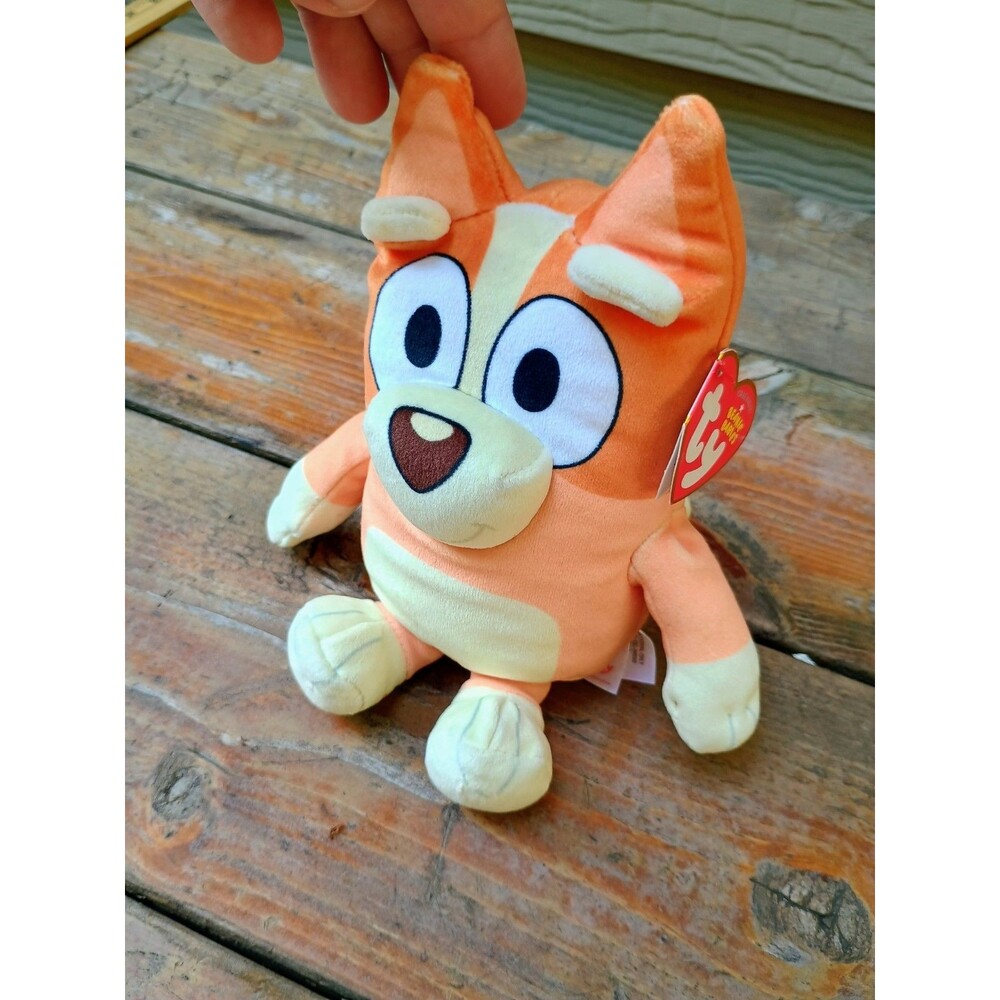 TY Beanie Baby BINGO the Dog Soft Plushy Bluey Plush Stuffed Animal Toy NEW